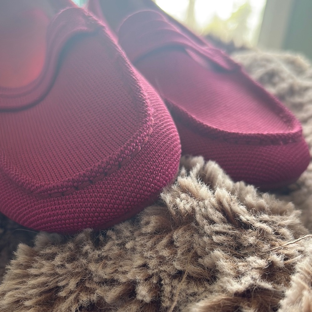 Rothy's Raspberry Canvas Driving Loafers - Picture 8 of 15